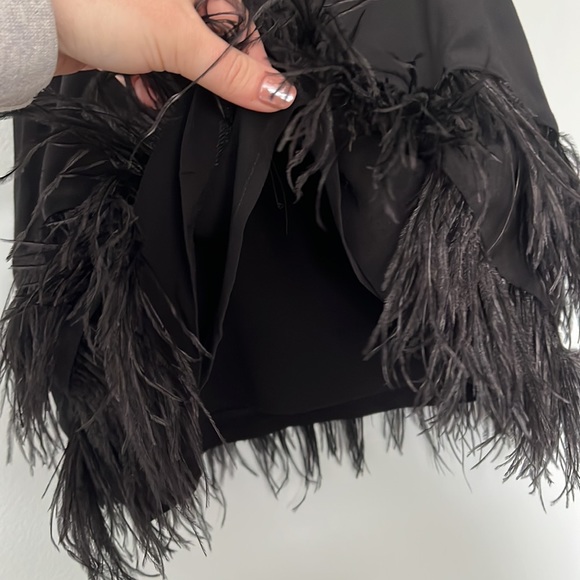 Lord & Taylor’s, Design Lab, Feather trim tank, lined - Picture 7 of 9